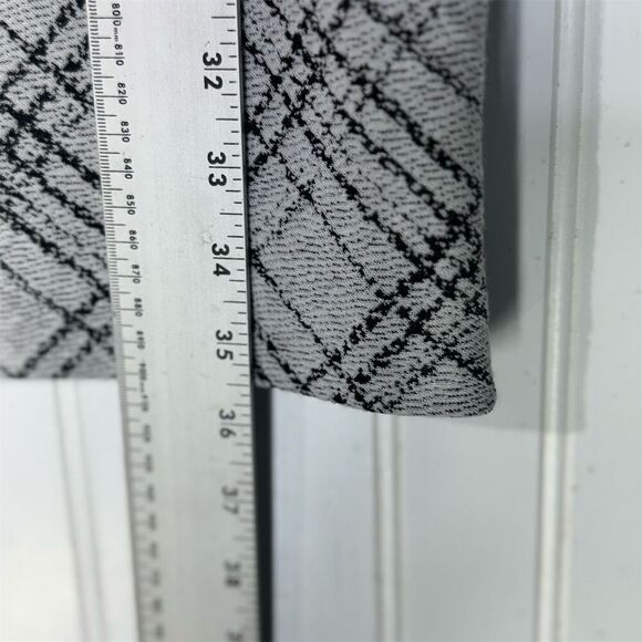 Karl Lagerfeld Paris Size 10 Plaid Tweed Shift Dress Black White NWT - Picture 5 of 7